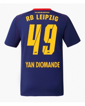 Billige Fotballdrakt RB Leipzig Yan Diomande #49 Replika Bortedrakt 2025-26 Kortermet Billige Fotballdrakt RB Leipzig Yan Diomande #49 Replika Bortedrakt 2025-26 Kortermet